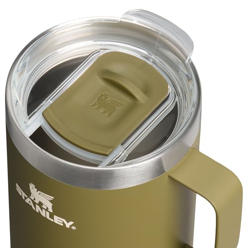STANLEY Everyday Camp Mug | Drink Through Lid | Cup for Coffee, Tea and Drinks | Insulated Stainless Steel Coffee Mug | BPA - Free - TechNova
