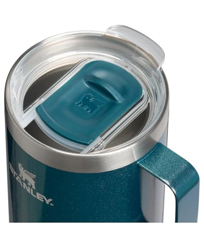 STANLEY Everyday Camp Mug | Drink Through Lid | Cup for Coffee, Tea and Drinks | Insulated Stainless Steel Coffee Mug | BPA - Free - TechNova