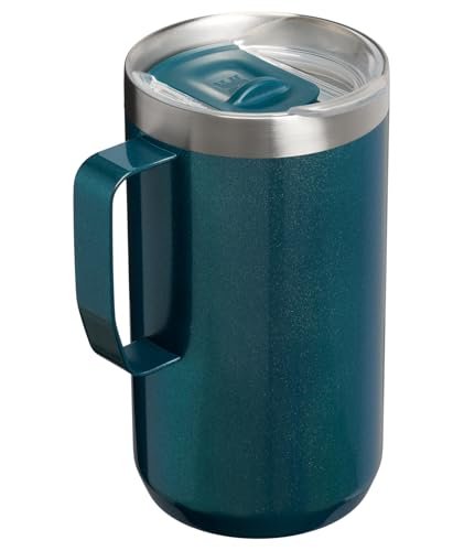 STANLEY Everyday Camp Mug | Drink Through Lid | Cup for Coffee, Tea and Drinks | Insulated Stainless Steel Coffee Mug | BPA - Free - TechNova