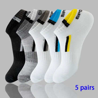 8 Pairs Women/Men Boat Socks Invisible Low Cut Silicone Non - Slip Summer No - Show Ankle Socks Solid Color Casual Breathable - TechNova