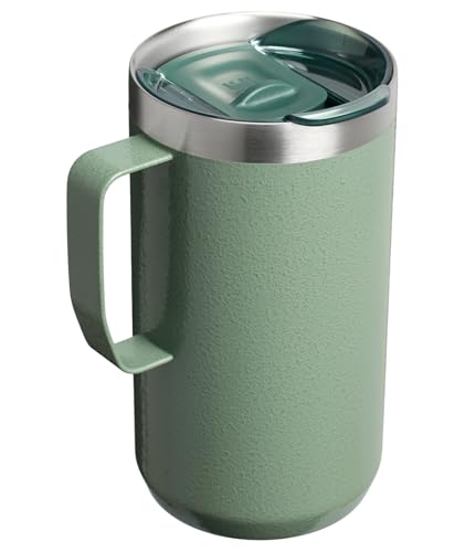 STANLEY Everyday Camp Mug | Drink Through Lid | Cup for Coffee, Tea and Drinks | Insulated Stainless Steel Coffee Mug | BPA - Free - TechNova