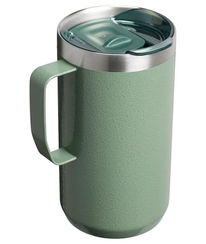 STANLEY Everyday Camp Mug | Drink Through Lid | Cup for Coffee, Tea and Drinks | Insulated Stainless Steel Coffee Mug | BPA - Free - TechNova
