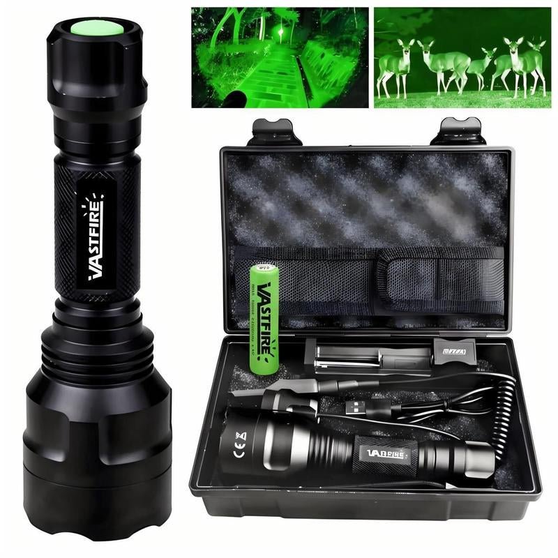 VASTFIRE C8 Series LED Flashlight Gift Set, Available with Pressure Switch for Emergency Lighting, Camping, Long Distance Night Observation Gift for Husband and Father. - TechNova
