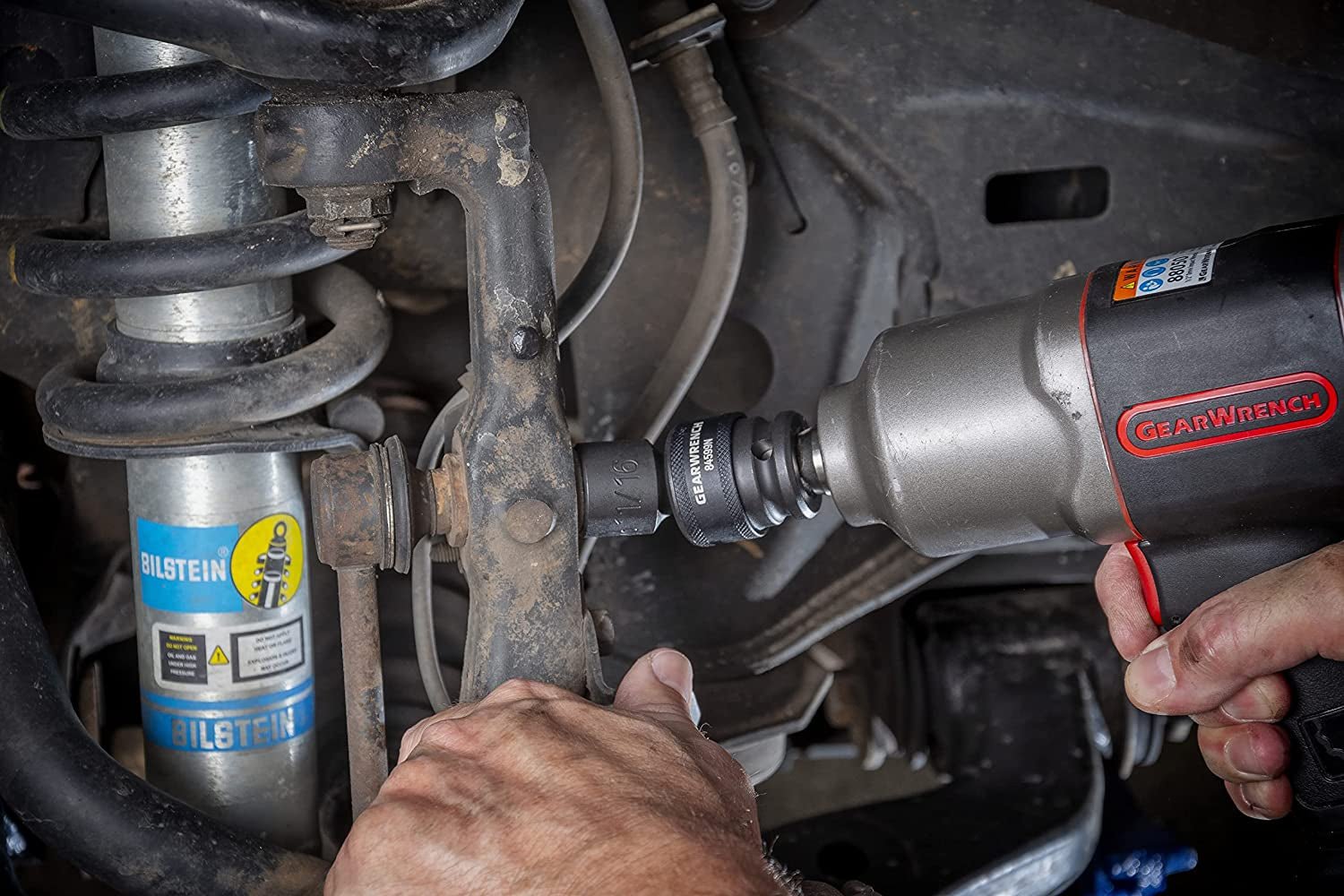 13 Pc. 1/2" Drive 6 Pt. Standard Universal Impact Socket Set, SAE - 84938N - TechNova