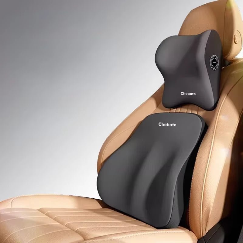 High Quality Memory Cotton Car Neck Pillow Waist Support Pad Headrest Waist Pillow Car - TechNova