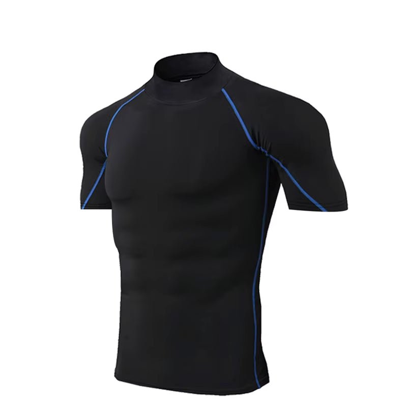 Men's Compression Sportswear Tee - Quick Dry Bodybuilding Workout Shirt - TechNova