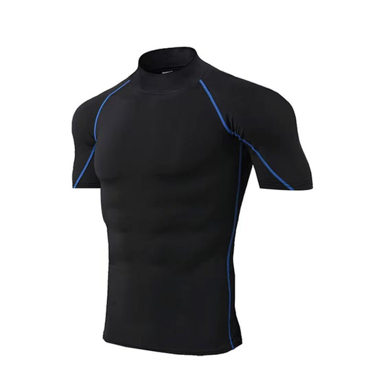 Men's Compression Sportswear Tee - Quick Dry Bodybuilding Workout Shirt - TechNova
