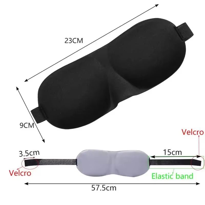 3D Contoured Cup Sleep Mask - Block Out Light, Perfect for Men & Women - TechNova