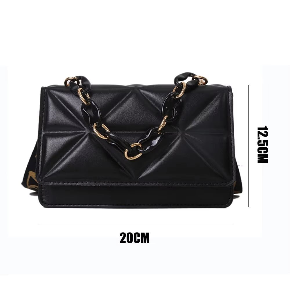Fashion Women Shoulder Bag Handbags PU Leather Flap Bag Female Large Capacity Casual Crossobdy Clutch - TechNova