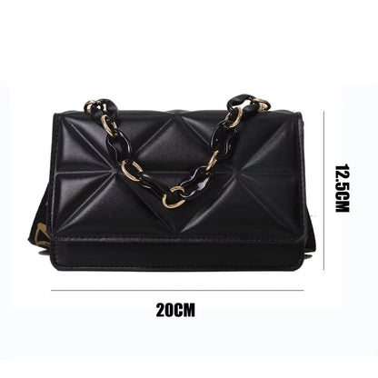 Fashion Women Shoulder Bag Handbags PU Leather Flap Bag Female Large Capacity Casual Crossobdy Clutch - TechNova