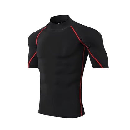 Men's Compression Sportswear Tee - Quick Dry Bodybuilding Workout Shirt - TechNova