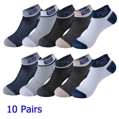 8 Pairs Women/Men Boat Socks Invisible Low Cut Silicone Non - Slip Summer No - Show Ankle Socks Solid Color Casual Breathable - TechNova