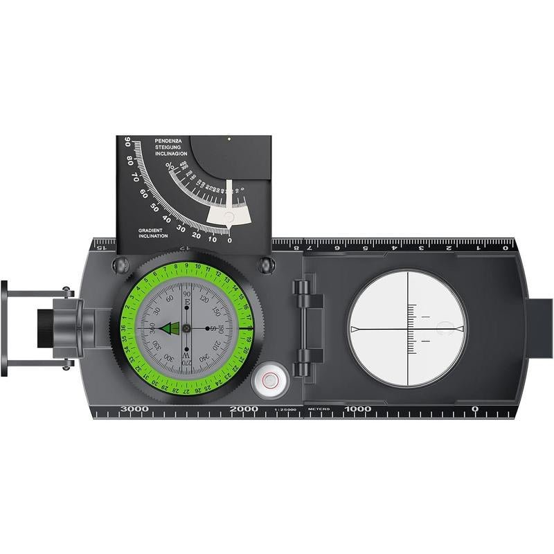 Military Compass with Carry Bag Inclinometer Multifunctional Sighting Compass Waterproof Survival Compass High Accuracy for Navigation Camping Hiking Backpacking Outdoor Activities - TechNova