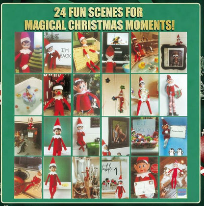 2025 Magical Christmas Elf Kit: Countdown to Christmas with 24 Days of Enchanting Elf Adventures & Decorations - TechNova