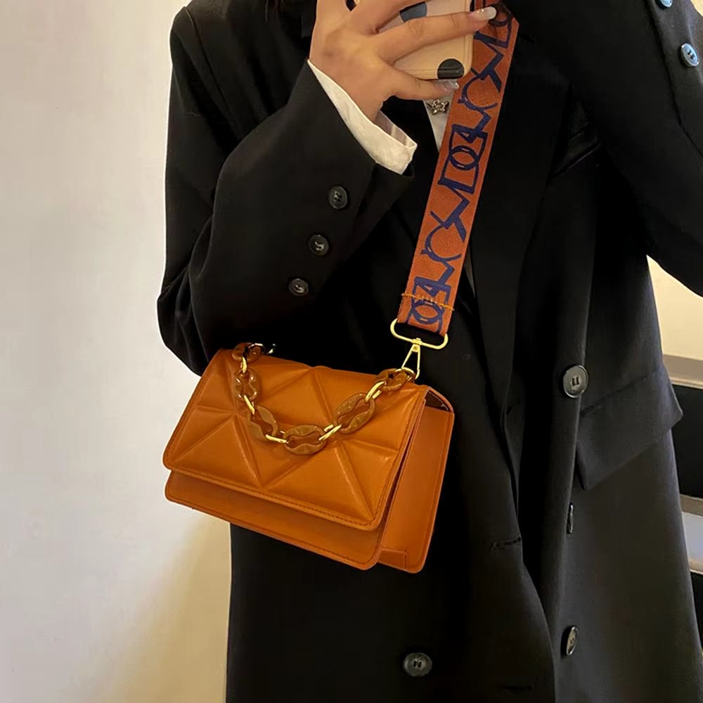 Fashion Women Shoulder Bag Handbags PU Leather Flap Bag Female Large Capacity Casual Crossobdy Clutch - TechNova