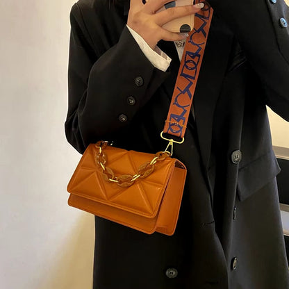 Fashion Women Shoulder Bag Handbags PU Leather Flap Bag Female Large Capacity Casual Crossobdy Clutch - TechNova