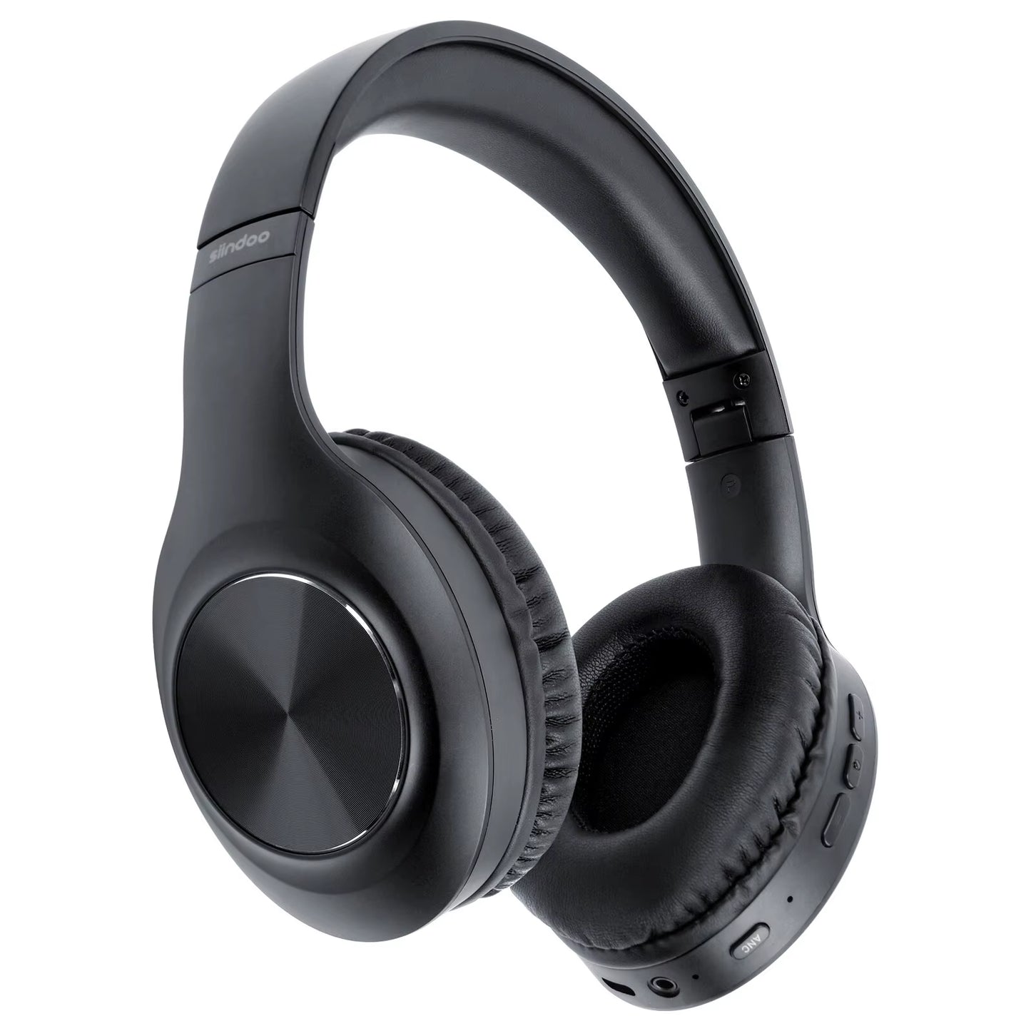 JH - ANC923 Active Noise Cancelling Wireless Headset Foldable Over - Ear Bluetooth Headphone with Mic Hi - Fi Stereo Deep Bass - TechNova