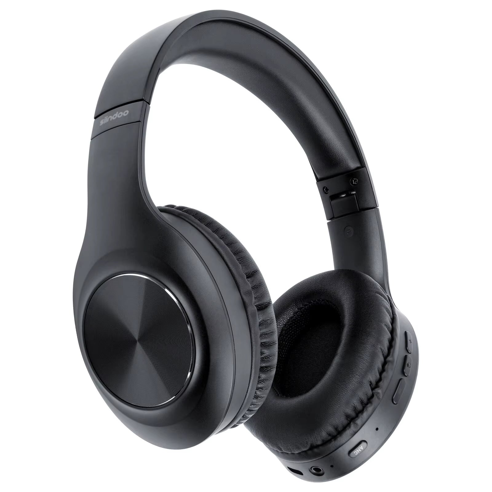JH - ANC923 Active Noise Cancelling Wireless Headset Foldable Over - Ear Bluetooth Headphone with Mic Hi - Fi Stereo Deep Bass - TechNova
