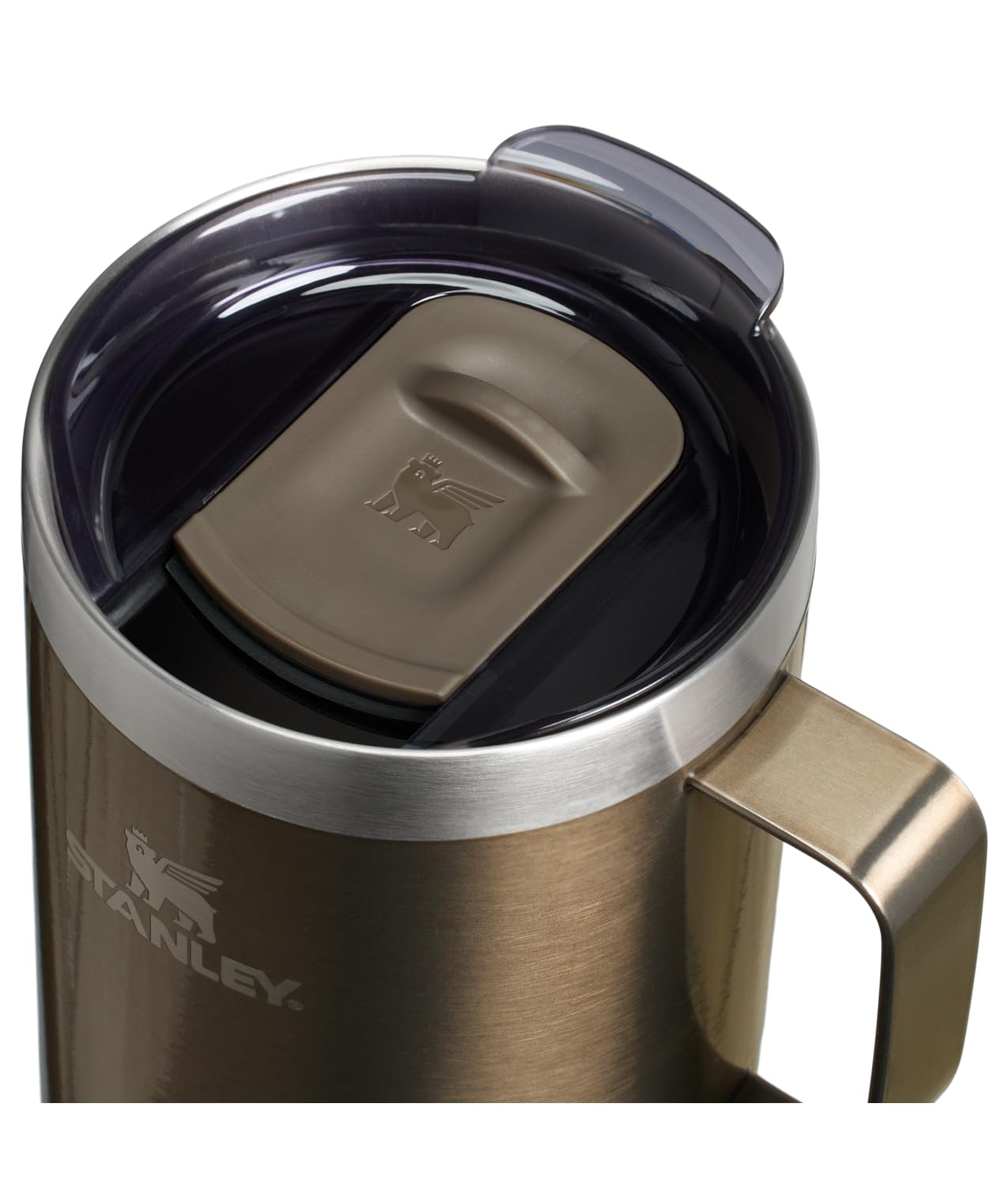 STANLEY Everyday Camp Mug | Drink Through Lid | Cup for Coffee, Tea and Drinks | Insulated Stainless Steel Coffee Mug | BPA - Free - TechNova