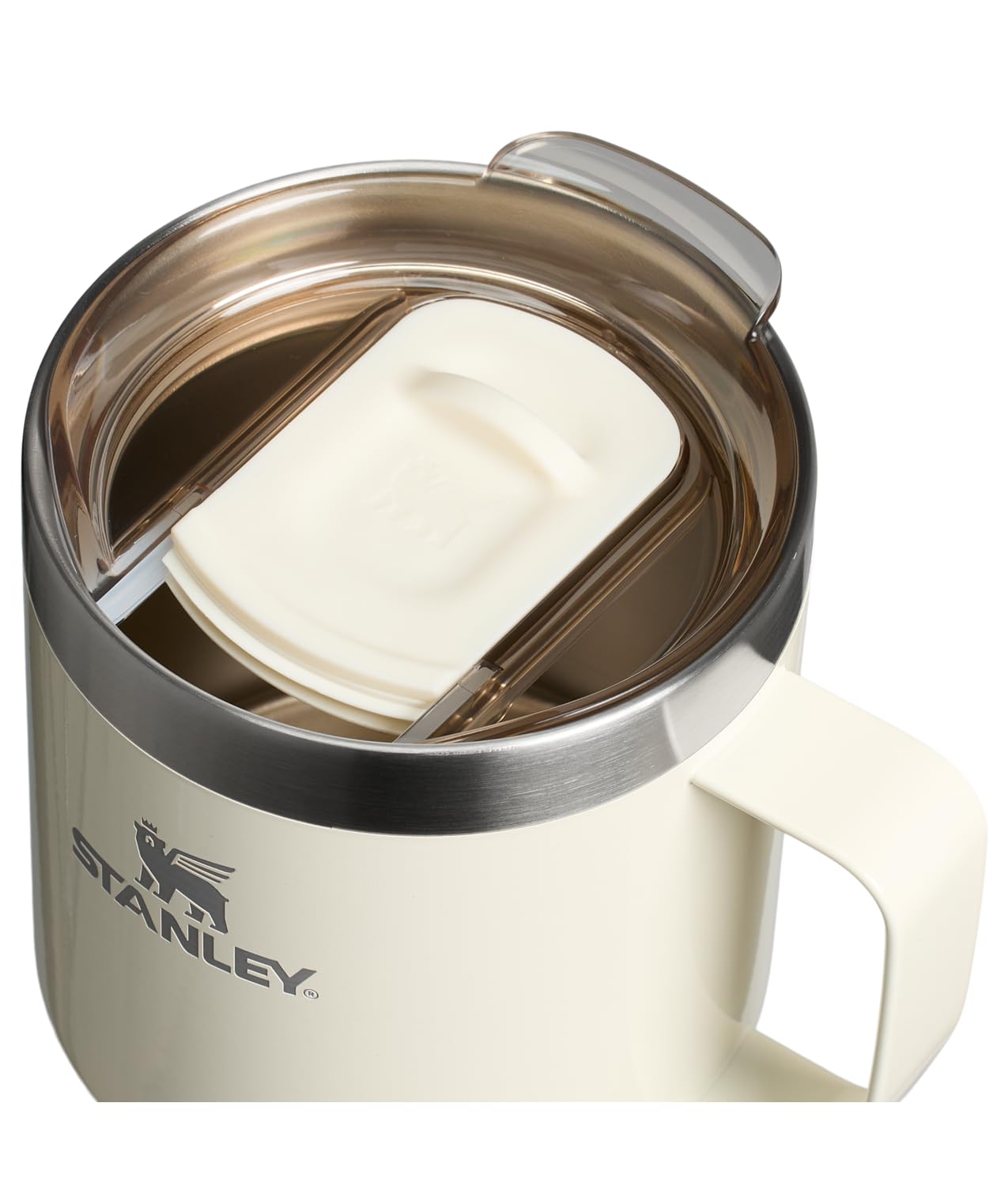 STANLEY Everyday Camp Mug | Drink Through Lid | Cup for Coffee, Tea and Drinks | Insulated Stainless Steel Coffee Mug | BPA - Free - TechNova