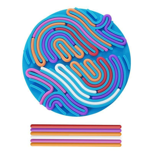 Sensory Activity Board Silicone Pad Early Learning Games Early Education Toys Party Favors for Christmas, Birthday, Halloween, Thanksgiving, School Day Kindergarten Activity Tools Stress Relief Quiet Toys - TechNova