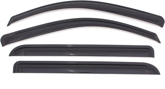 [] outside Mount Rain Guards for 2008 - 2020 Dodge Journey | Window Vent Visors, 4 Pcs. - Smoke | 94072 - TechNova