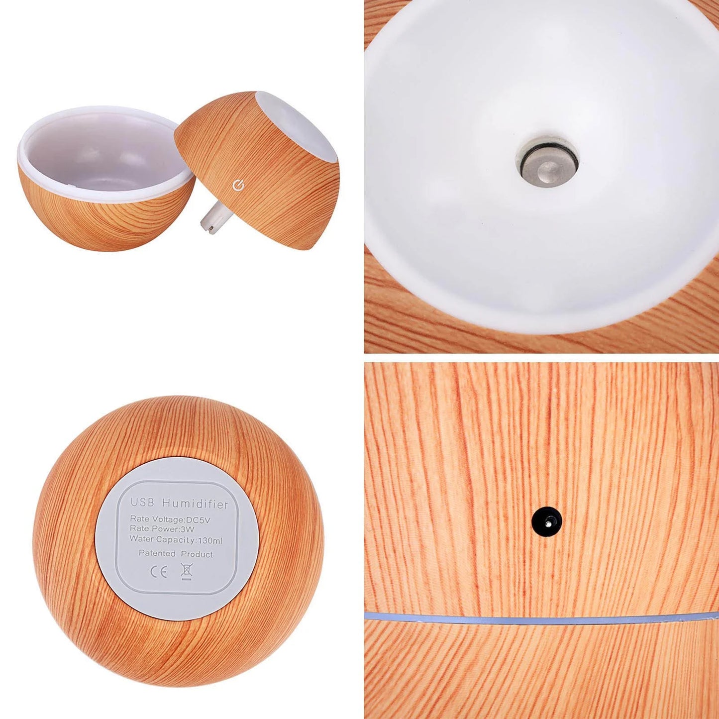 Ultrasonic Essential Oil Diffuser & Humidifier with Color-Changing LED - Large Room Vaporizer - TechNova