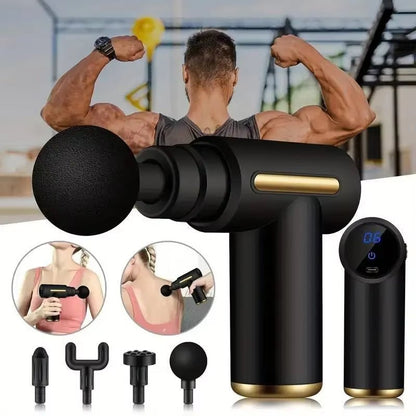 Fascia Gun Muscle Relaxation Massager Electric Vibration Massage Gun Professional Grade Neck Membrane Gun - TechNova