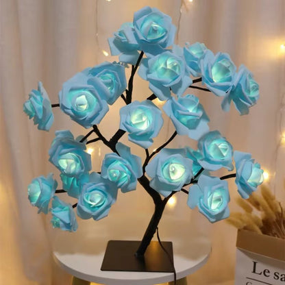 Rose Flower Tree LED Table Lamp USB Night Light for Home Decoration - TechNova