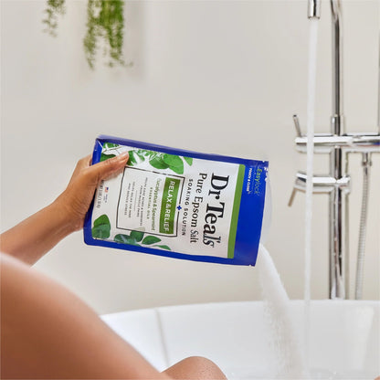 Epsom Salt Magnesium Soak, Relax & Relief with Eucalyptus & Spearmint, 3 Lbs - TechNova