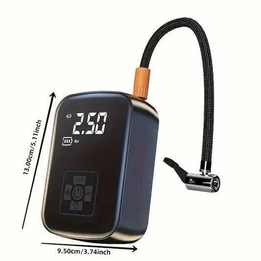 LEIBOO Wireless Electric Tire Inflator Pump with Digital Display - Portable Air Compressor - TechNova