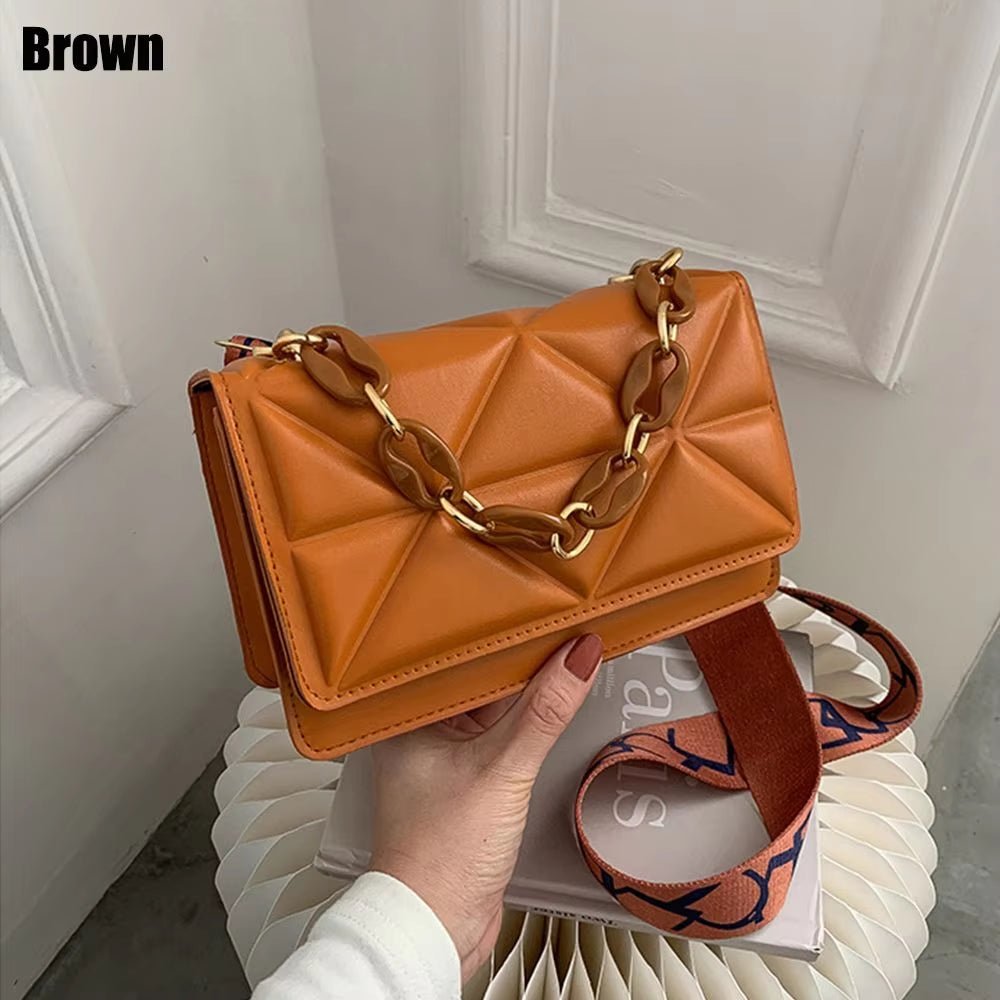 Fashion Women Shoulder Bag Handbags PU Leather Flap Bag Female Large Capacity Casual Crossobdy Clutch - TechNova