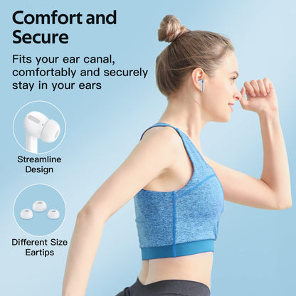 TAGRY Bluetooth Headphones True Wireless Earbuds 60H Playback LED Power Display Earphones with Wireless Charging Case IPX5 Waterproof in - Ear Ear buds with Mic for TV Smart Phone Laptop Computer Sports - TechNova