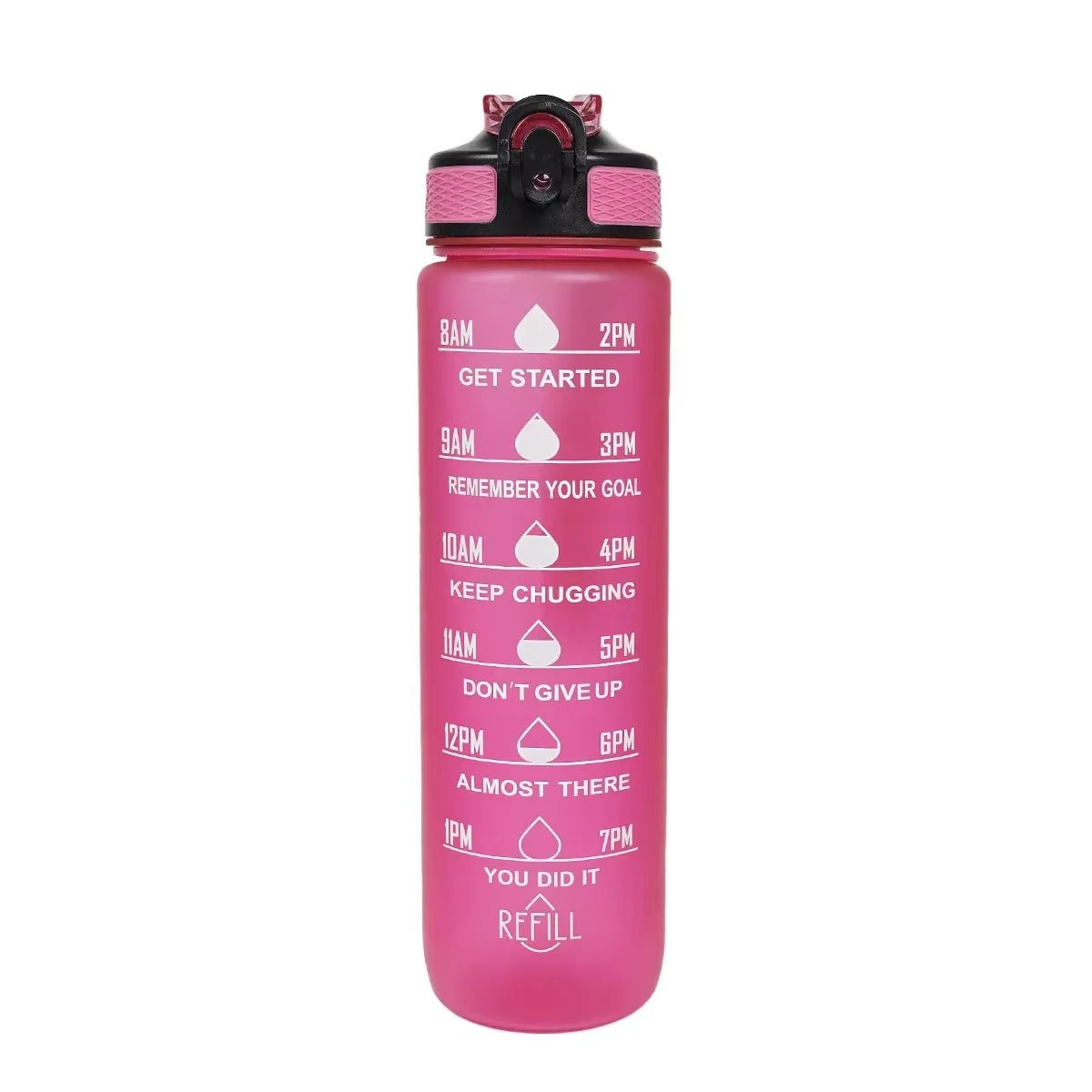 Pretty Portable 1L Leakproof Gym Water Bottle for Travel & Fitness - TechNova