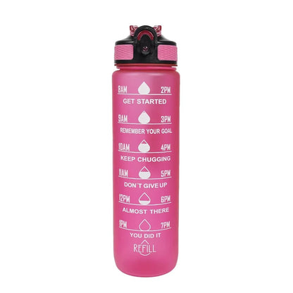 Pretty Portable 1L Leakproof Gym Water Bottle for Travel & Fitness - TechNova