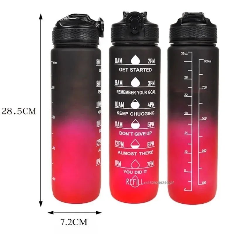Pretty Portable 1L Leakproof Gym Water Bottle for Travel & Fitness - TechNova