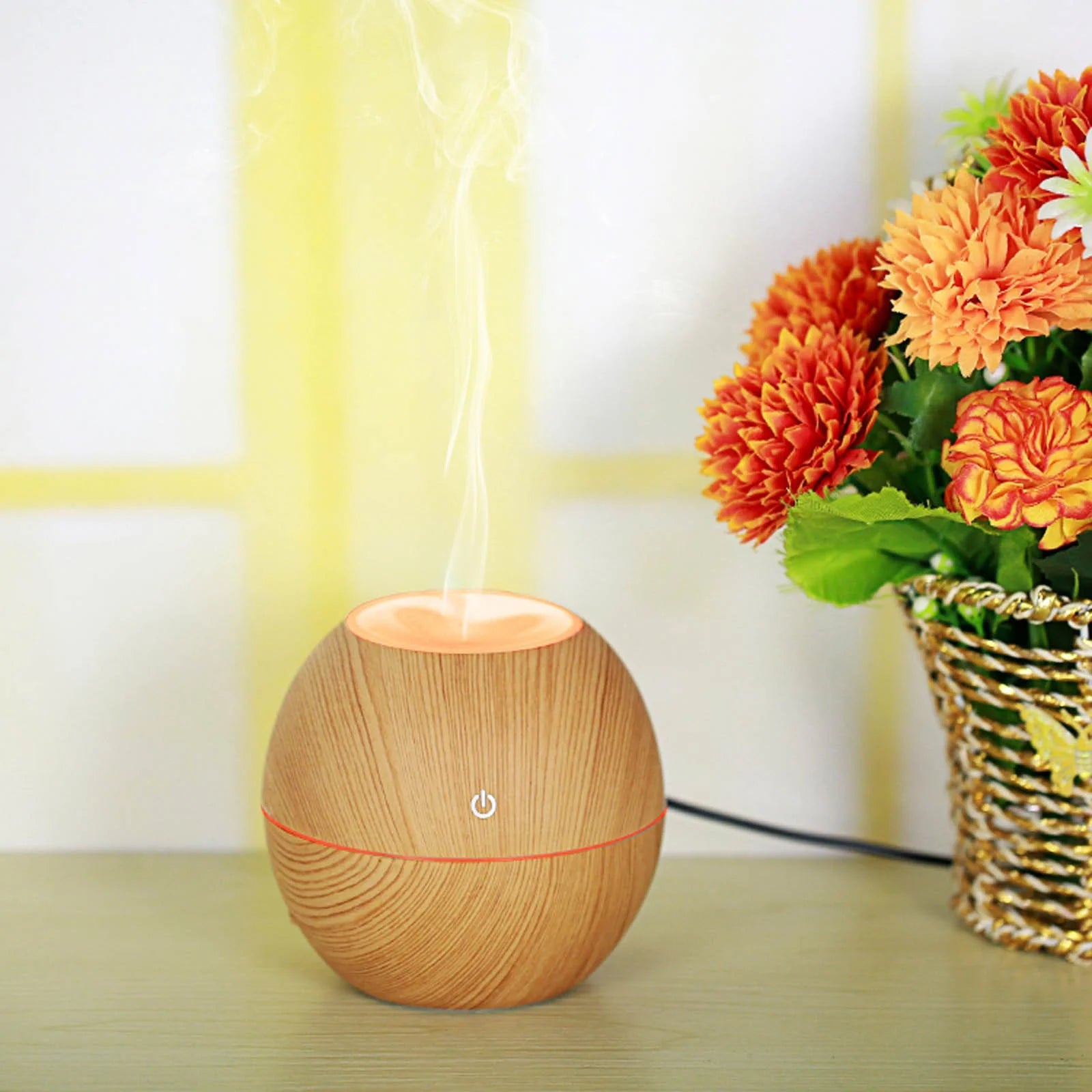 Ultrasonic Essential Oil Diffuser & Humidifier with Color-Changing LED - Large Room Vaporizer - TechNova