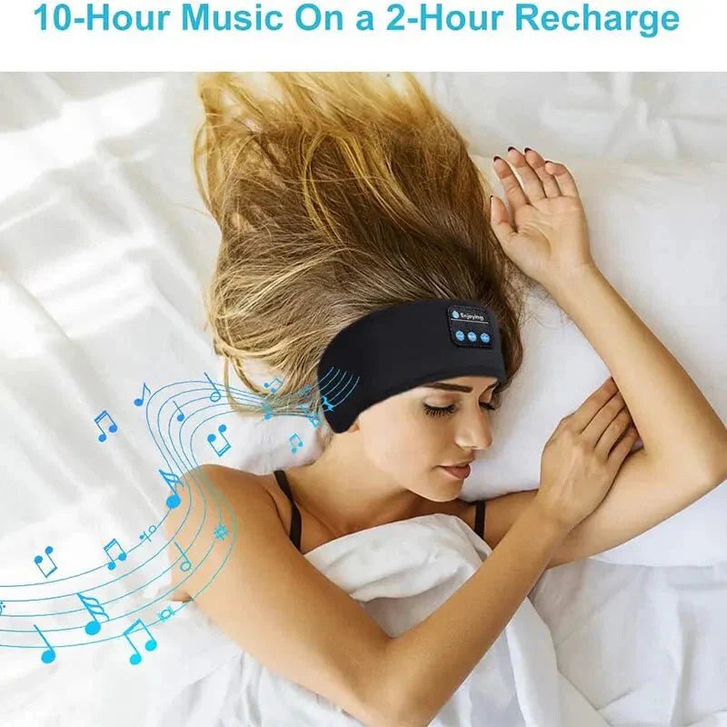 Bluetooth Sleep Headband – Wireless Headphones, Built - In Speakers, Comfortable Fabric, 10 - Hour Battery Life - TechNova