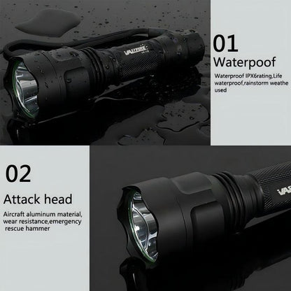 VASTFIRE C8 Series LED Flashlight Gift Set, Available with Pressure Switch for Emergency Lighting, Camping, Long Distance Night Observation Gift for Husband and Father. - TechNova
