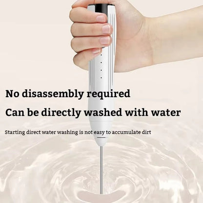 Electric Milk Frother USB Rechargeable Foam Maker Mixer Coffee Cream Cappuccino Drink Frothing Wand Handheld Egg Beater 3 Speeds - TechNova