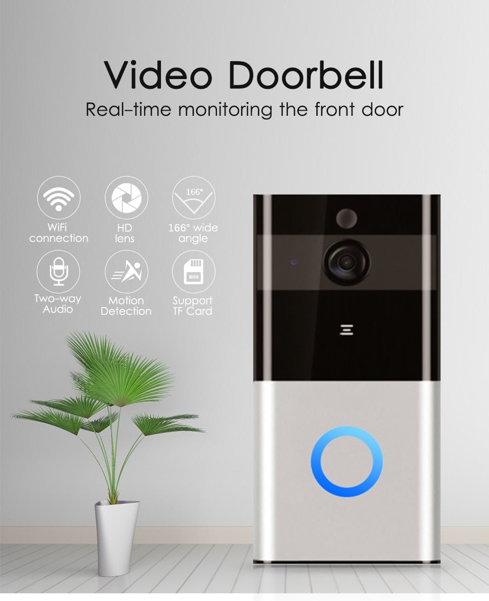 Marlboze 720P Wireless Doorbell with Motion Detection & Night View Camera - TechNova