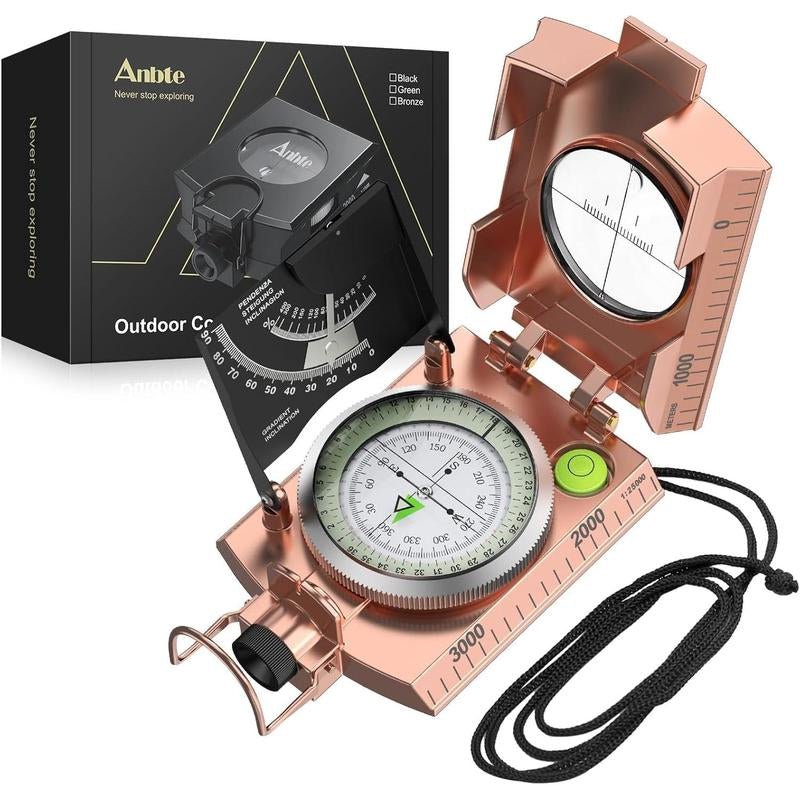 Military Compass with Carry Bag Inclinometer Multifunctional Sighting Compass Waterproof Survival Compass High Accuracy for Navigation Camping Hiking Backpacking Outdoor Activities - TechNova
