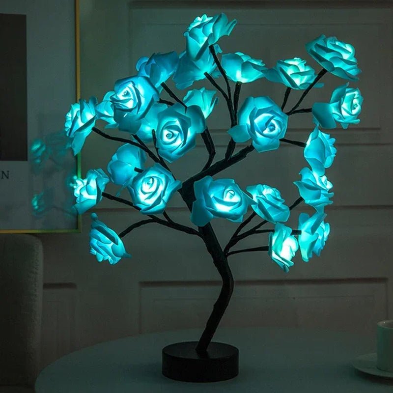 Rose Flower Tree LED Table Lamp USB Night Light for Home Decoration - TechNova
