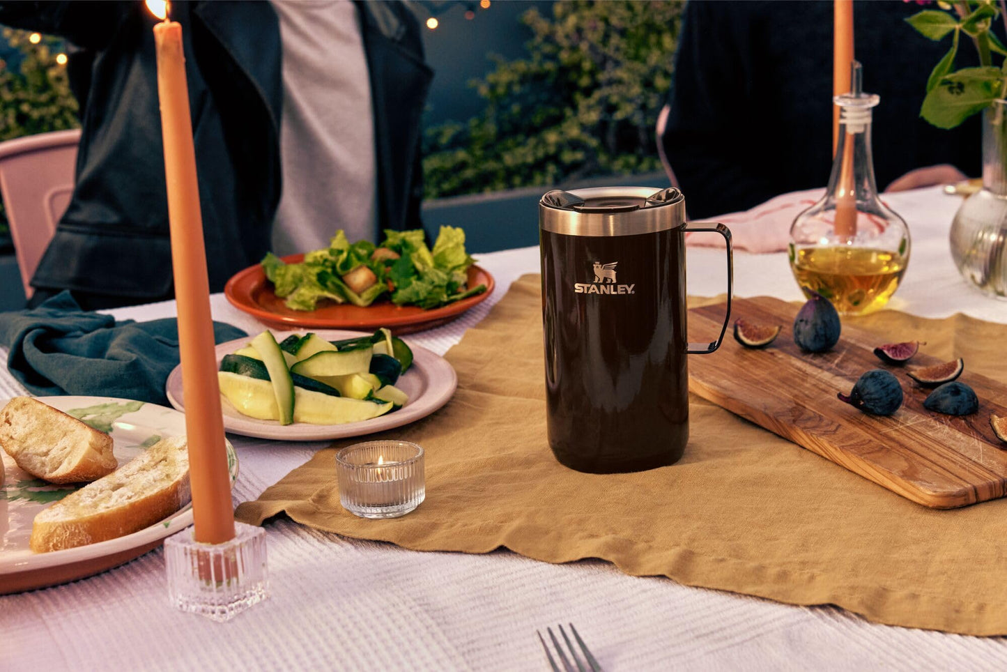 STANLEY Everyday Camp Mug | Drink Through Lid | Cup for Coffee, Tea and Drinks | Insulated Stainless Steel Coffee Mug | BPA - Free - TechNova