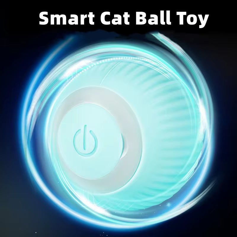 Electric Cat Ball Toys Automatic Rolling Smart Cat Toys Interactive for Cats Training Self - Moving Kitten Toys for Indoor Playing - TechNova