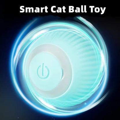 Electric Cat Ball Toys Automatic Rolling Smart Cat Toys Interactive for Cats Training Self - Moving Kitten Toys for Indoor Playing - TechNova