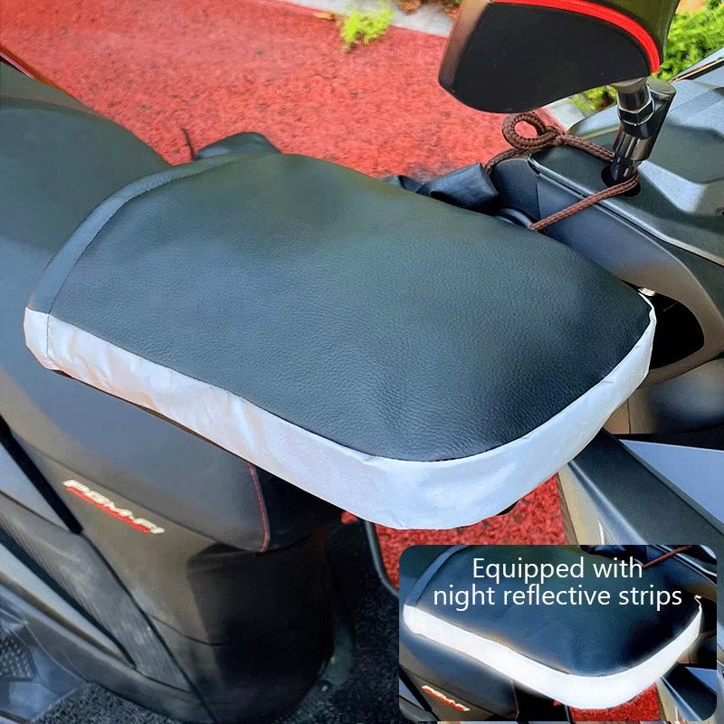 Waterproof Motorcycle Handlebar Muffs Winter Mitts Warm Gloves - Keep Hands Dry & Toasty! - TechNova