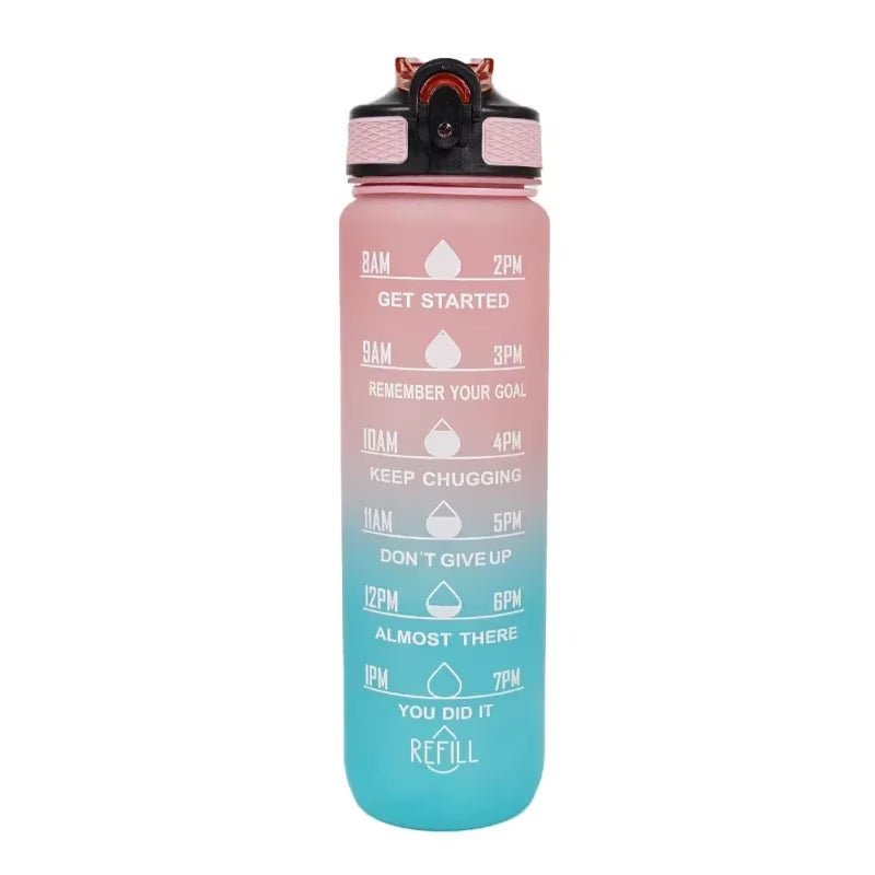 Pretty Portable 1L Leakproof Gym Water Bottle for Travel & Fitness - TechNova