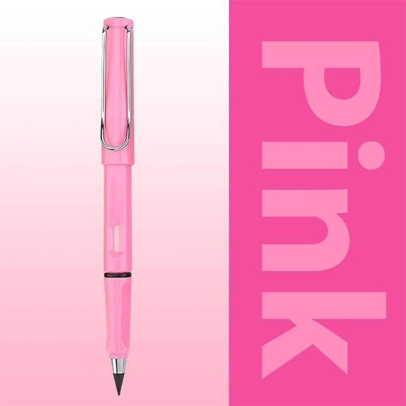 6 Pcs Everlasting Pencil, Infinity Magic Forever Pencils with Eraser, Reusable Cute Inkless Eternal Pencil for Kids Writing, Sketching, Drawing - TechNova