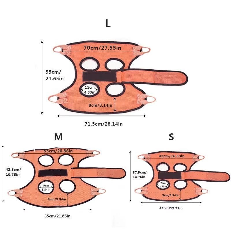 Anti-Scratch Pet Grooming Hammock Nail Cutting Bag - Restraint for Cats and Dogs - TechNova